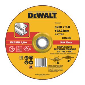 DeWalt DT43913 - Rezný kotúč na nerez 230x22,2x3,0mm typ 27 - vypuklý