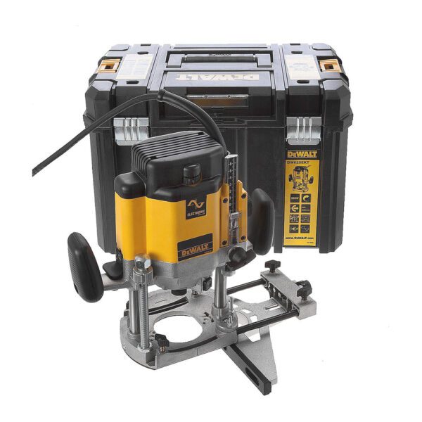DeWalt DW625EKT - Horná frézka 2000W, zdvih 80mm, klieštiny 6-12,7mm