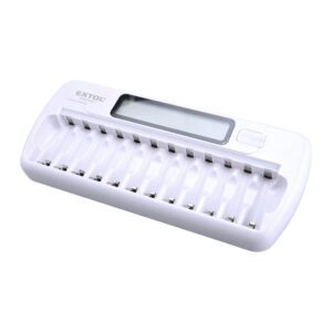 Extol Energy 42081 - Nabíjačka batérií, pre max. 12 batérií, AA alebo AAA