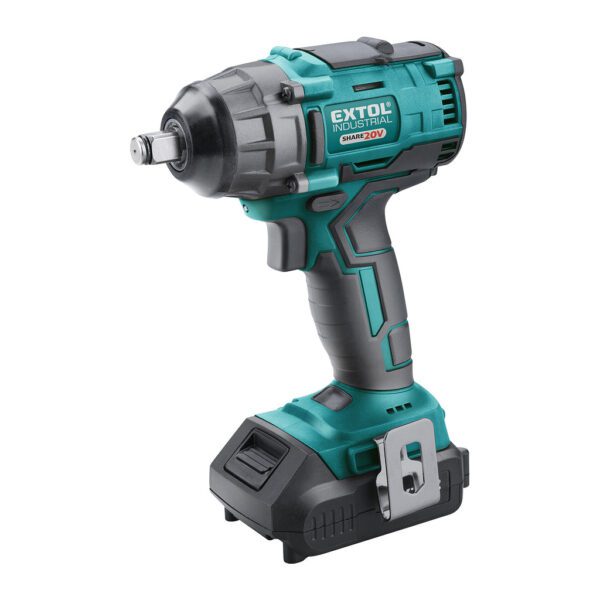 Extol Industrial 8791810 - Uťahovač rázový aku Share20V, 1x 2Ah, 250Nm, bezuhlíkový motor