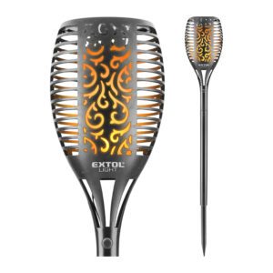 Extol Light 43132 - Pochodeň LED solárna, 1W LED, efekt "plameň"