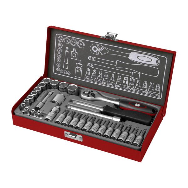 Fortum 4700003 - Sada nástrčných a zástrčných kľúčov, 1/4", 31ks