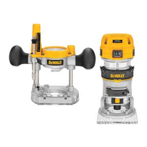 DeWALT D26204K - Súprava elektrickej vrchnej a pästnej frézky 900W, kufor