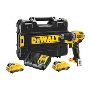 DeWALT DCD701D2 - AKU vŕtačka 12V XR, bezuhlíková, 2×AKU 2,0Ah, nabíjačka, kufor TSTAK™