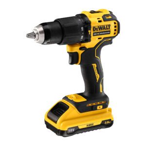 DeWALT DCD709D2T - AKU bezuhlíková príklepová vŕtačka 18V XR®, 2×AKU 2,0Ah, nabíjačka, kufor TSTAK™