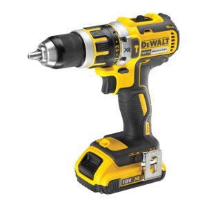 DeWALT DCD795D2 - AKU bezuhlíková príklepová vŕtačka 18V XR®, 2×AKU 2,0Ah, nabíjačka, kufor TSTAK™