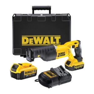 DeWALT DCS380M2 - AKU mečová píla 18V, 2×AKU 4.0Ah, nabíjačka, kufor