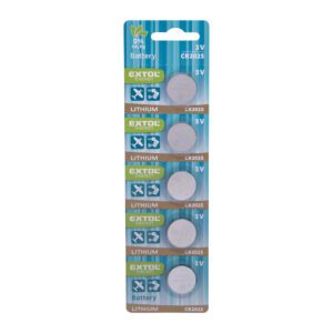 Extol Energy 42054 - Batéria lítiová 5ks, 3V, typ CR2025