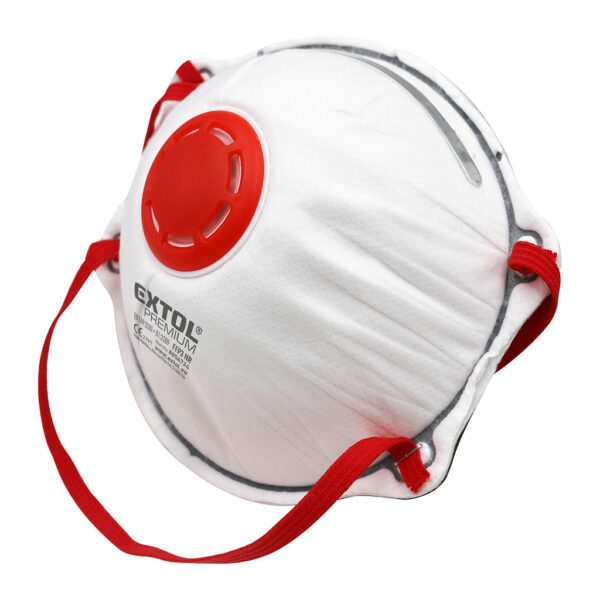 Extol Premium 8856734 - Respirátory FFP3 3ks, s výdychovým ventilom, tvarované