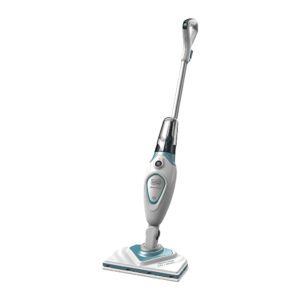 Black+Decker FSM1616 - Elektrický parný mop 1600W, biely/modrý
