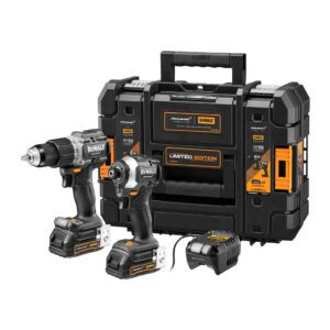 DeWALT DCK200ME2GT - AKU kombo sada, 18V, 2x 1,7Ah (DCD85MG, DCF85MG), McLaren