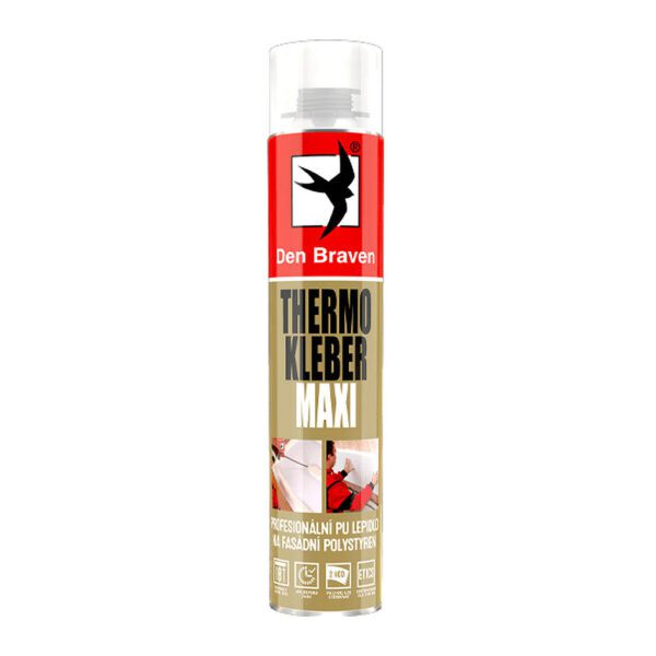 Den Braven 40221THM - THERMO KLEBER MAXI 870 ml pištoľová dóza žltá