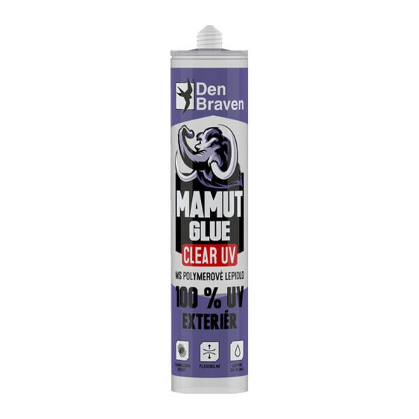 Den Braven 51933BD - MAMUT GLUE Clear UV 290 ml kartuša transparentná