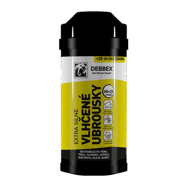 Den Braven B9012DBX - Extra silné vlhčené obrúsky 80 + 20 ks ZADARMO dóza