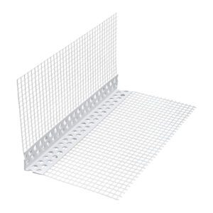 Den Braven Z00075 - Kombi lišta rohová (PLAST) s tkaninou 10 × 10 cm