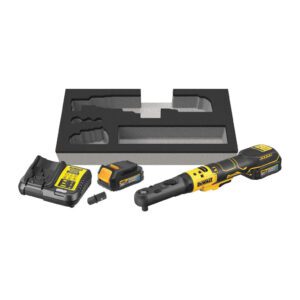 DeWALT DCF510E2G - AKU račňa 18V, výmenné hlavy 1/2" a 3/8" štvorcové, Hex 1/4", 102Nm, 2x AKU
