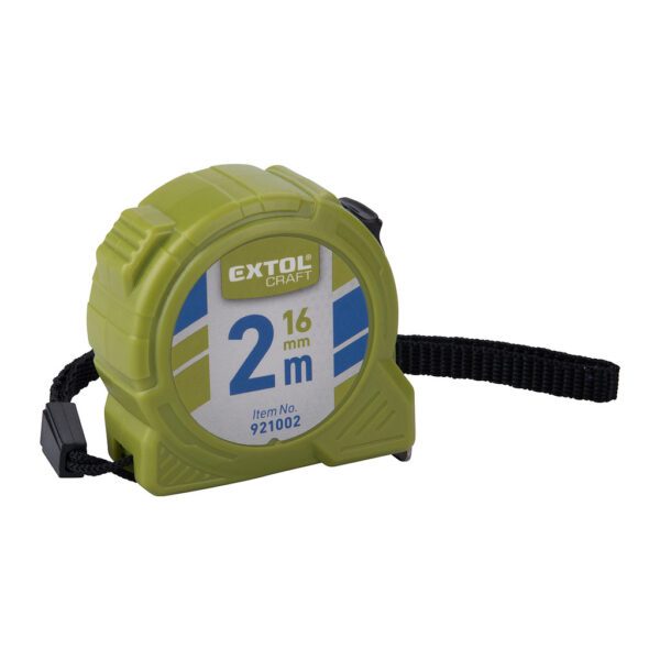 Extol Craft 921002 - Meter zvinovací 2m, šírka pásu 16mm, s brzdou