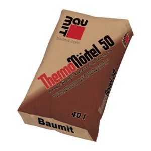 Baumit Termo malta 50 – Tepelnoizolačná murovacia malta pre tepelnoizolačné tehly - 40 l