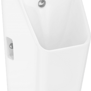 Hansgrohe EluPura Original Q - Pisoár 600/300 so zadným prívodom vody a spodným/zadným odtokom, bez okraja, biela 60127450