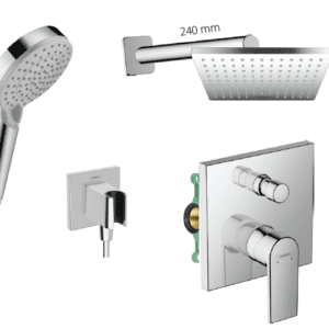 Hansgrohe set 21 - Sprchový systém pod omietku s pákovou batériou, komplet, chróm