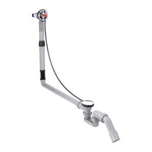 Hansgrohe Exafill S - Vaňový výtok s odtokovou a prepadovou súpravou s napúšťaním, predĺžená verzia sifónu 58116180