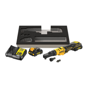 DeWALT DCF500L2G - AKU račňa s výmennou hlavou, 12V, XR®, bezuhlíková, 1/4" a 3/8", 75Nm, 2× AKU 3,0Ah, GFN kryt