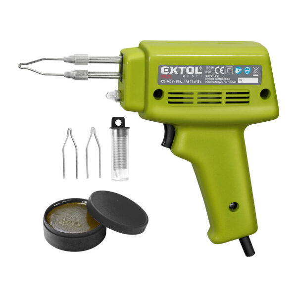 Extol Craft 9921 - Pištoľ spájkovacia, príkon 100W, kufor